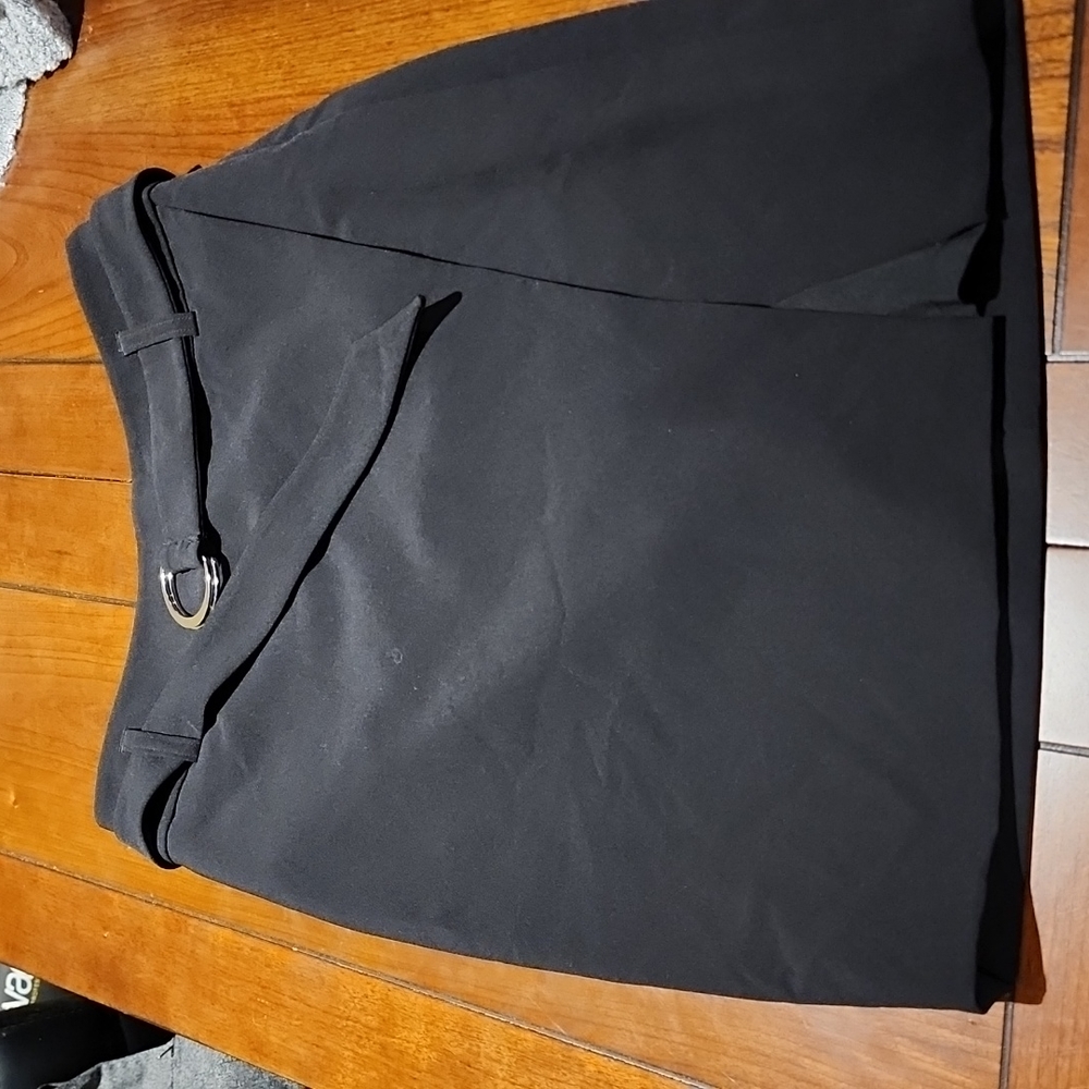 Express Black wrap mini skirt